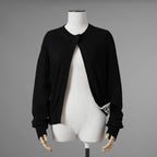 FENDI フェンディ / 美品 レーヨン ニット カーディガン / FZC990 ARVB / size 40 (BLACK） レディース 352049-izm