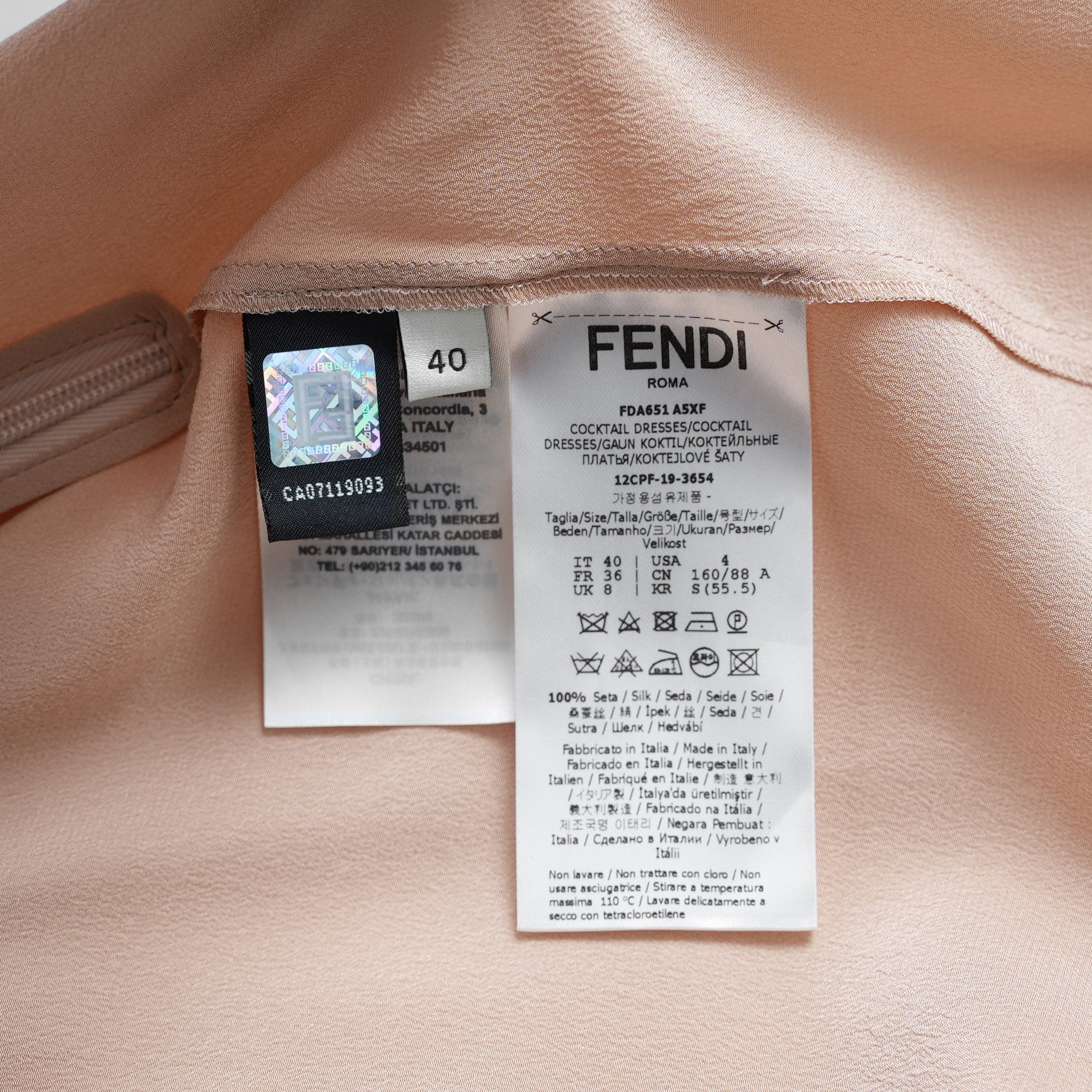 FENDI フェンディ /美品 20SS Belted Draped Pleated Printed Silk-Chiffon Midi Dress ベルト付き プリント シルクシフォン ミディドレス ワンピース/ FDA651 A5XF / size 40 (OLIVE GREEN) レディース