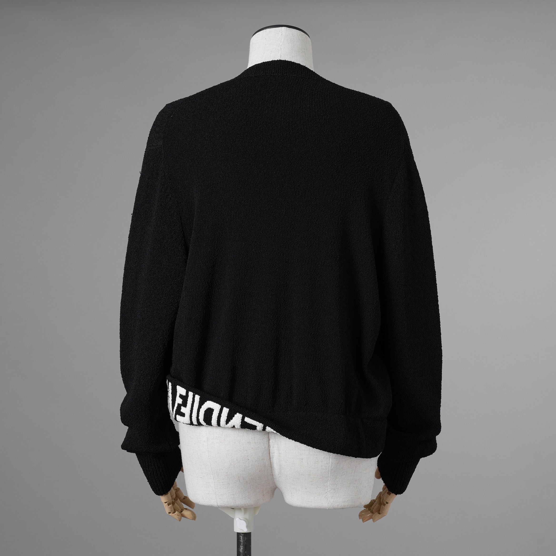 FENDI フェンディ / 美品 レーヨン ニット カーディガン / FZC990 ARVB / size 40 (BLACK） レディース 352049-izm