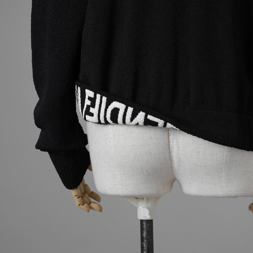 FENDI フェンディ / 美品 レーヨン ニット カーディガン / FZC990 ARVB / size 40 (BLACK） レディース 352049-izm