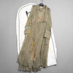 FENDI フェンディ /美品 20SS Belted Draped Pleated Printed Silk-Chiffon Midi Dress ベルト付き プリント シルクシフォン ミディドレス ワンピース/ FDA651 A5XF / size 40 (OLIVE GREEN) レディース