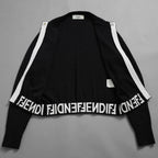 FENDI フェンディ / 美品 レーヨン ニット カーディガン / FZC990 ARVB / size 40 (BLACK） レディース 352049-izm