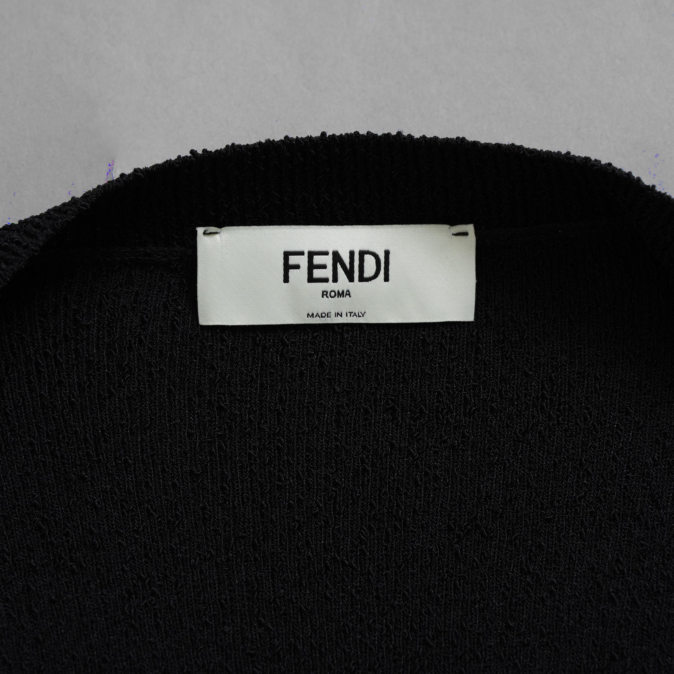 FENDI フェンディ / 美品 レーヨン ニット カーディガン / FZC990 ARVB / size 40 (BLACK） レディース 352049-izm
