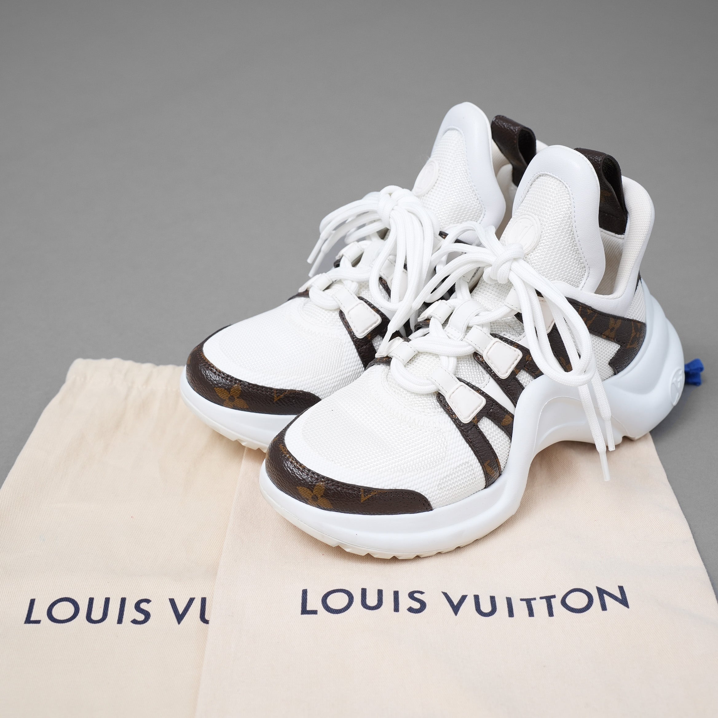 LOUIS VUITTON ルイ ヴィトン / LVアークライト・ライン スニーカー / CL 0291 / size 36 (WHITE) レディース シューズ