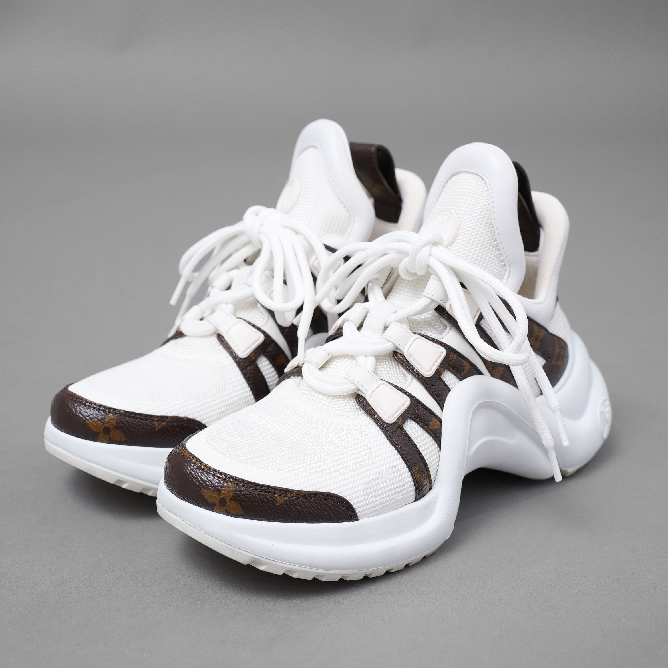 LOUIS VUITTON ルイ ヴィトン / LVアークライト・ライン スニーカー / CL 0291 / size 36 (WHITE) レディース シューズ