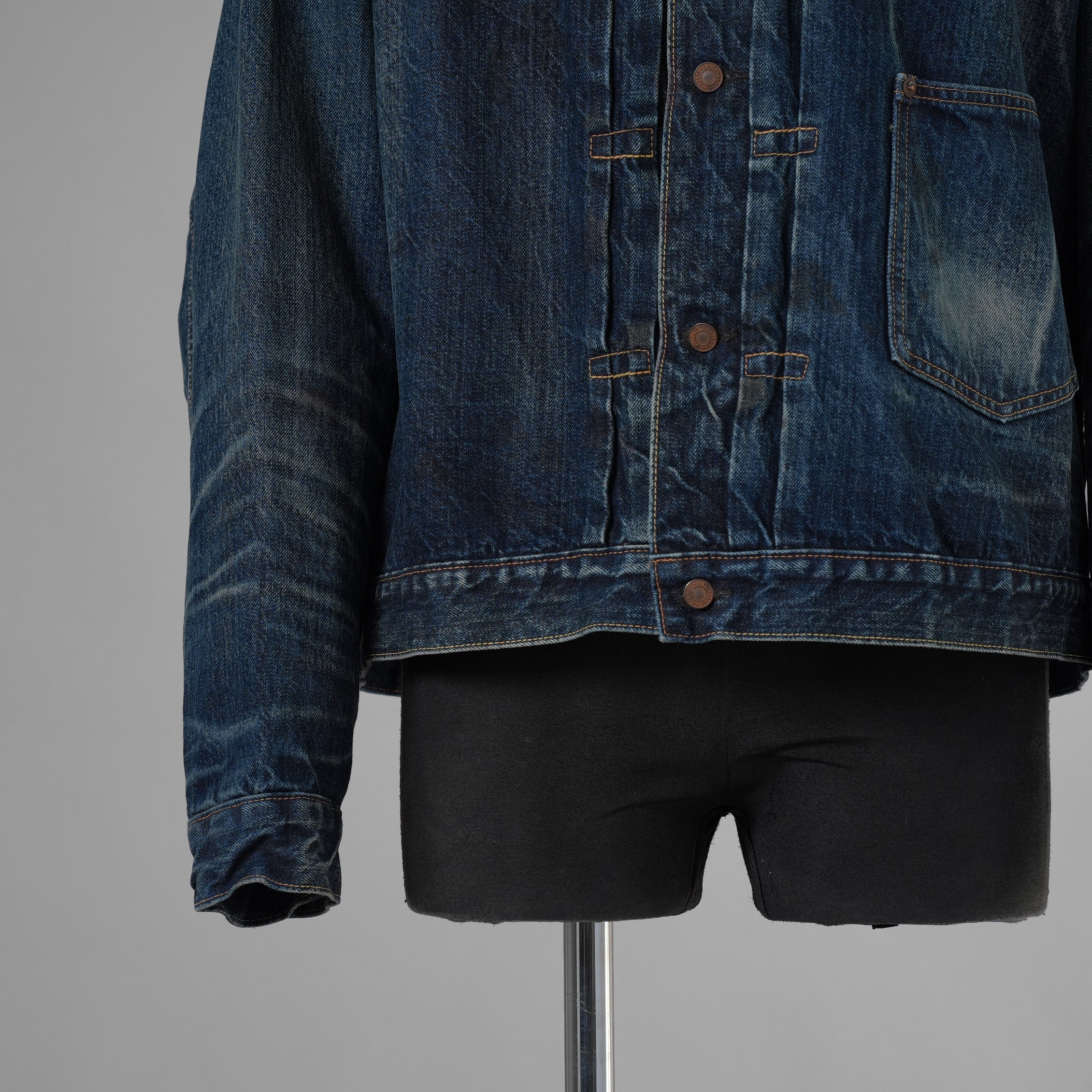 ©SAINT Mxxxxxx BerBerJin セントマイケル ベルベルジン / 美品 24SS ベルベルジン コラボ デニムジャケット FIRST DENIM JACKET アウター / SM-YS8-0000-C72 / size L (INDIGO) 352057-in-ue