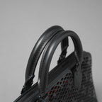 LOUIS VUITTON ルイヴィトン / 美品 22SS アルマ PM レザー / モノグラムレース ハンドバッグ バッグ / パドロック クロシェット / M20355 / BLACK × RED /レディース