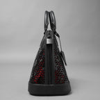 LOUIS VUITTON ルイヴィトン / 美品 22SS アルマ PM レザー / モノグラムレース ハンドバッグ バッグ / パドロック クロシェット / M20355 / BLACK × RED /レディース