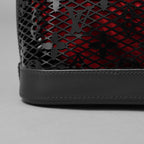 LOUIS VUITTON ルイヴィトン / 美品 22SS アルマ PM レザー / モノグラムレース ハンドバッグ バッグ / パドロック クロシェット / M20355 / BLACK × RED /レディース