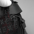 LOUIS VUITTON ルイヴィトン / 美品 22SS アルマ PM レザー / モノグラムレース ハンドバッグ バッグ / パドロック クロシェット / M20355 / BLACK × RED /レディース