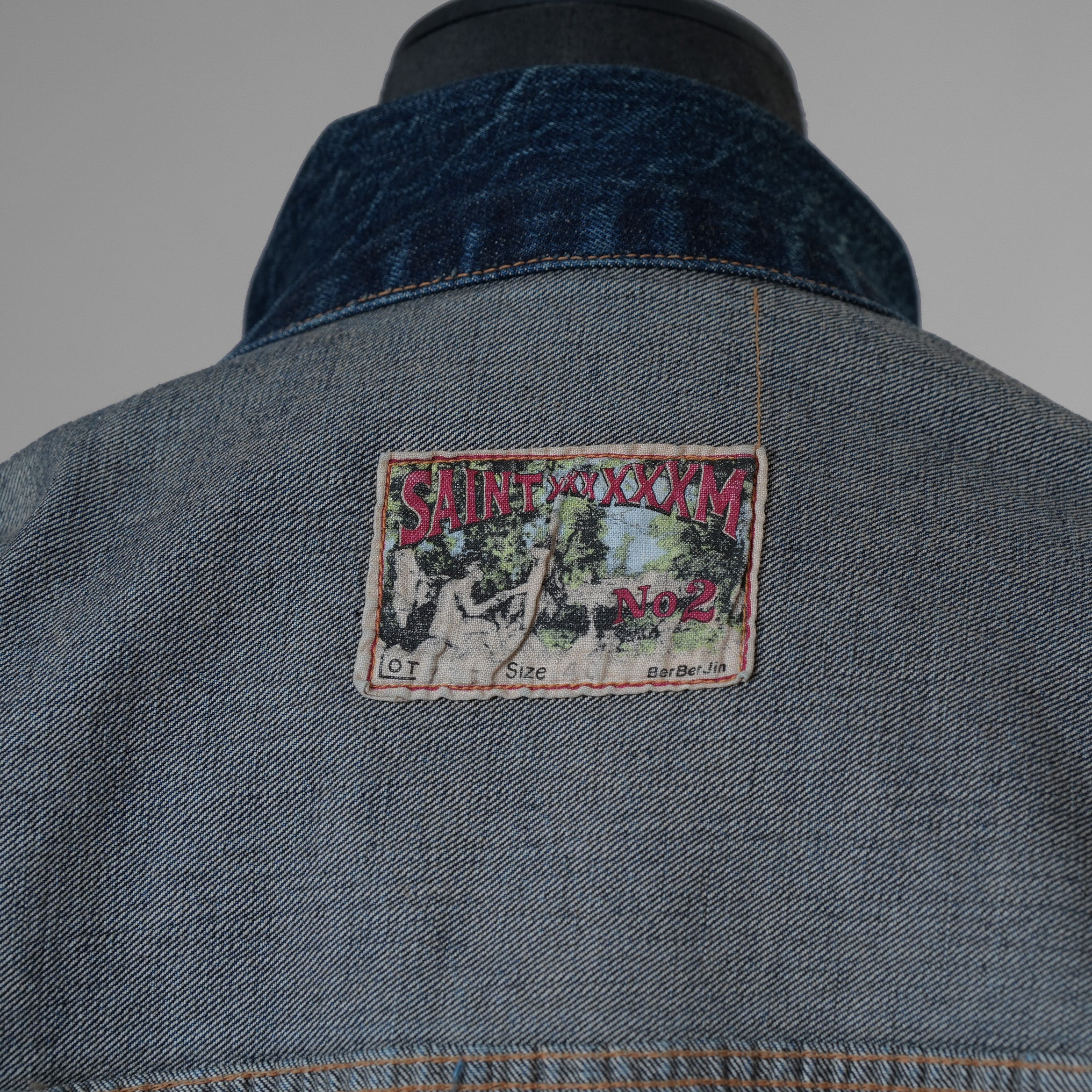 ©SAINT Mxxxxxx BerBerJin セントマイケル ベルベルジン / 美品 24SS ベルベルジン コラボ デニムジャケット FIRST DENIM JACKET アウター / SM-YS8-0000-C72 / size L (INDIGO) 352057-in-ue