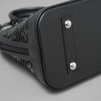 LOUIS VUITTON ルイヴィトン / 美品 22SS アルマ PM レザー / モノグラムレース ハンドバッグ バッグ / パドロック クロシェット / M20355 / BLACK × RED /レディース