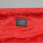 LOUIS VUITTON ルイヴィトン / 美品 22SS アルマ PM レザー / モノグラムレース ハンドバッグ バッグ / パドロック クロシェット / M20355 / BLACK × RED /レディース