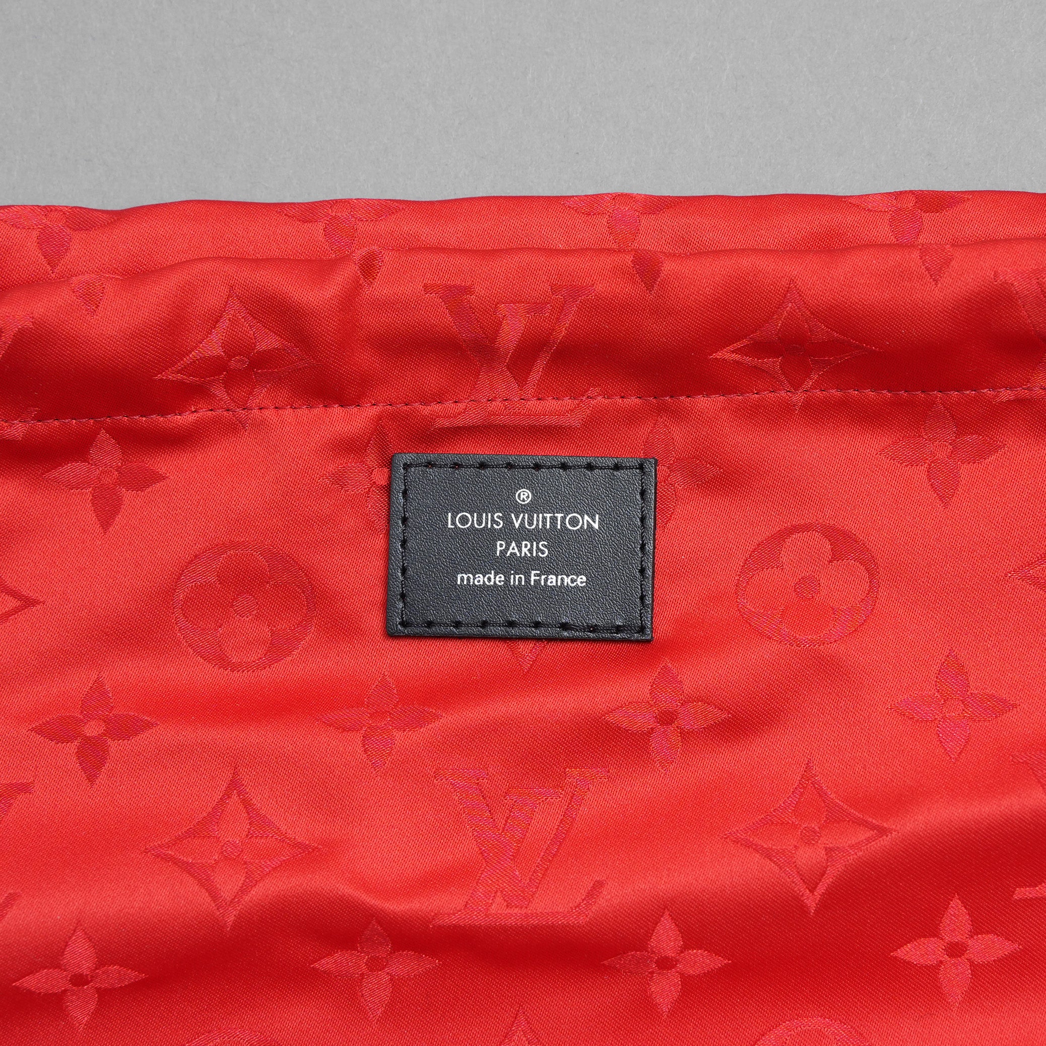 LOUIS VUITTON ルイヴィトン / 美品 22SS アルマ PM レザー / モノグラムレース ハンドバッグ バッグ / パドロック クロシェット / M20355 / BLACK × RED /レディース