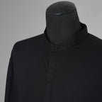 bajra バジュラ / 美品 ソフトローン・マオカラー比翼プルオーバー 長袖シャツ / 156UB03 / size 3 (BLACK) 352055-in-ue