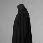 bajra バジュラ / 美品 ソフトローン・マオカラー比翼プルオーバー 長袖シャツ / 156UB03 / size 3 (BLACK) 352055-in-ue