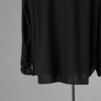bajra バジュラ / 美品 ソフトローン・マオカラー比翼プルオーバー 長袖シャツ / 156UB03 / size 3 (BLACK) 352055-in-ue