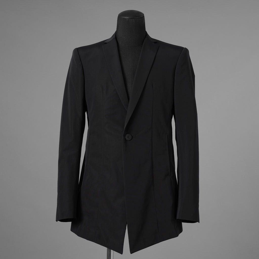 新品 JULIUS ユリウス / 26SS Tailored Jacket NYLON/COTTON GROSGRAIN テーラードジャケット / 937JAM1 / size 2 (BLACK) 123012-alm