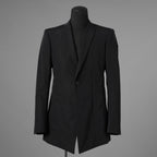 新品 JULIUS ユリウス / 26SS Tailored Jacket NYLON/COTTON GROSGRAIN テーラードジャケット / 937JAM1 / size 2 (BLACK) 123012-alm