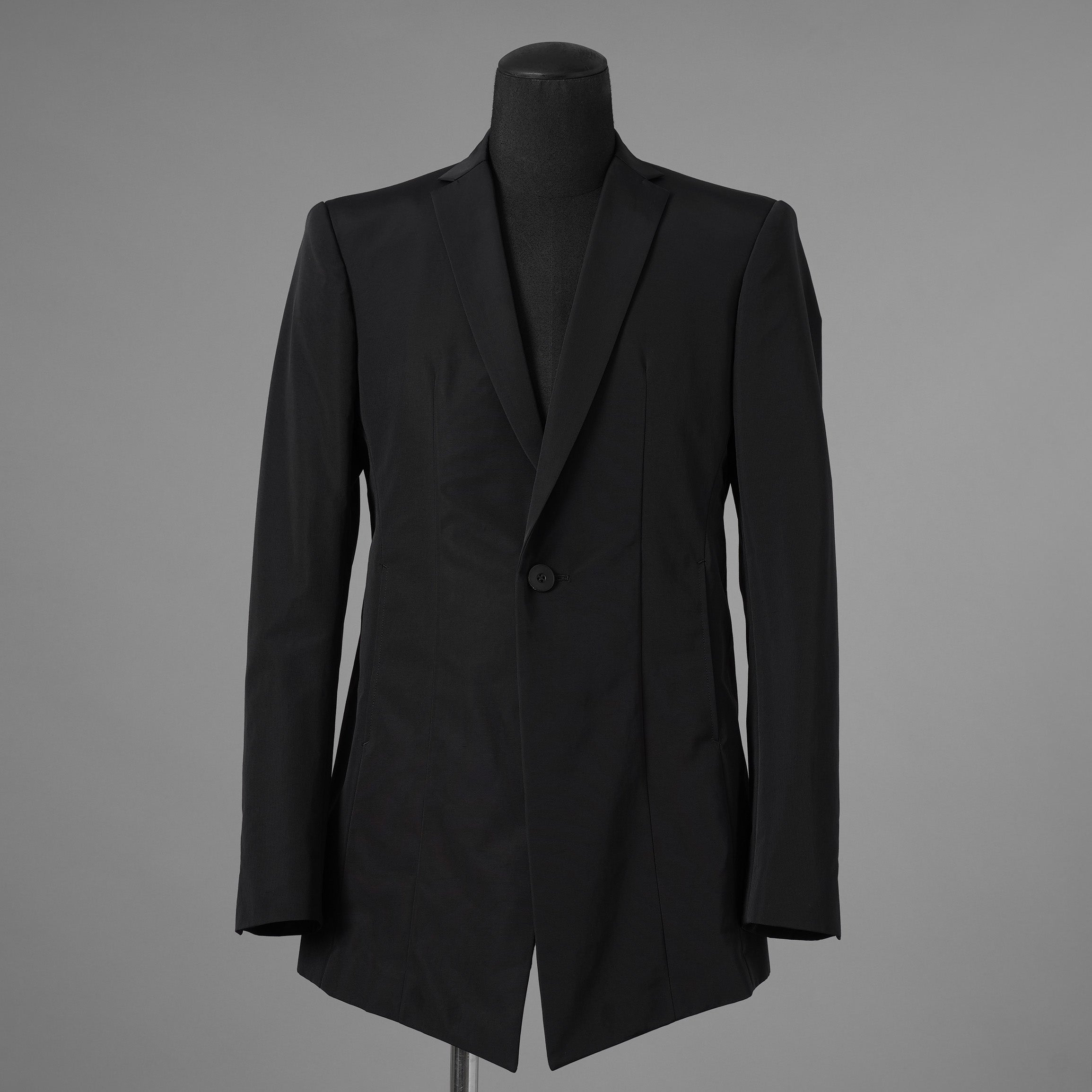 新品 JULIUS ユリウス / 26SS Tailored Jacket NYLON/COTTON GROSGRAIN テーラードジャケット / 937JAM1 / size 2 (BLACK) 123012-alm