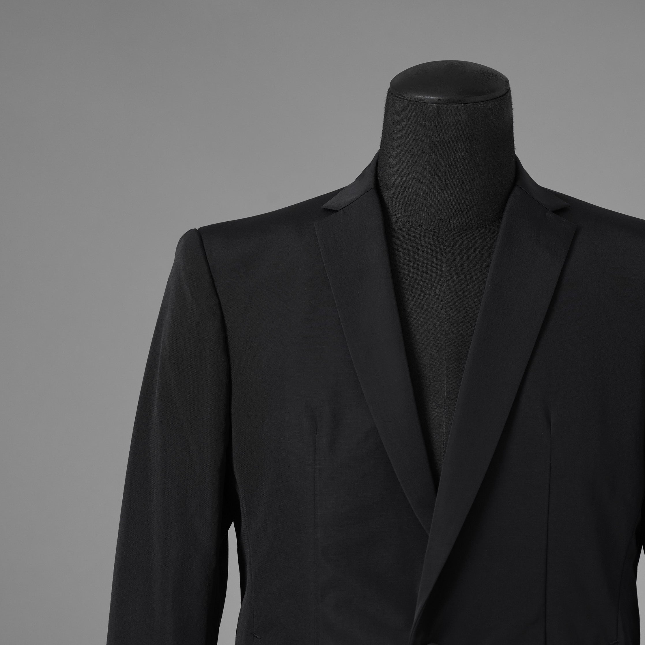 新品 JULIUS ユリウス / 26SS Tailored Jacket NYLON/COTTON GROSGRAIN テーラードジャケット / 937JAM1 / size 2 (BLACK) 123012-alm
