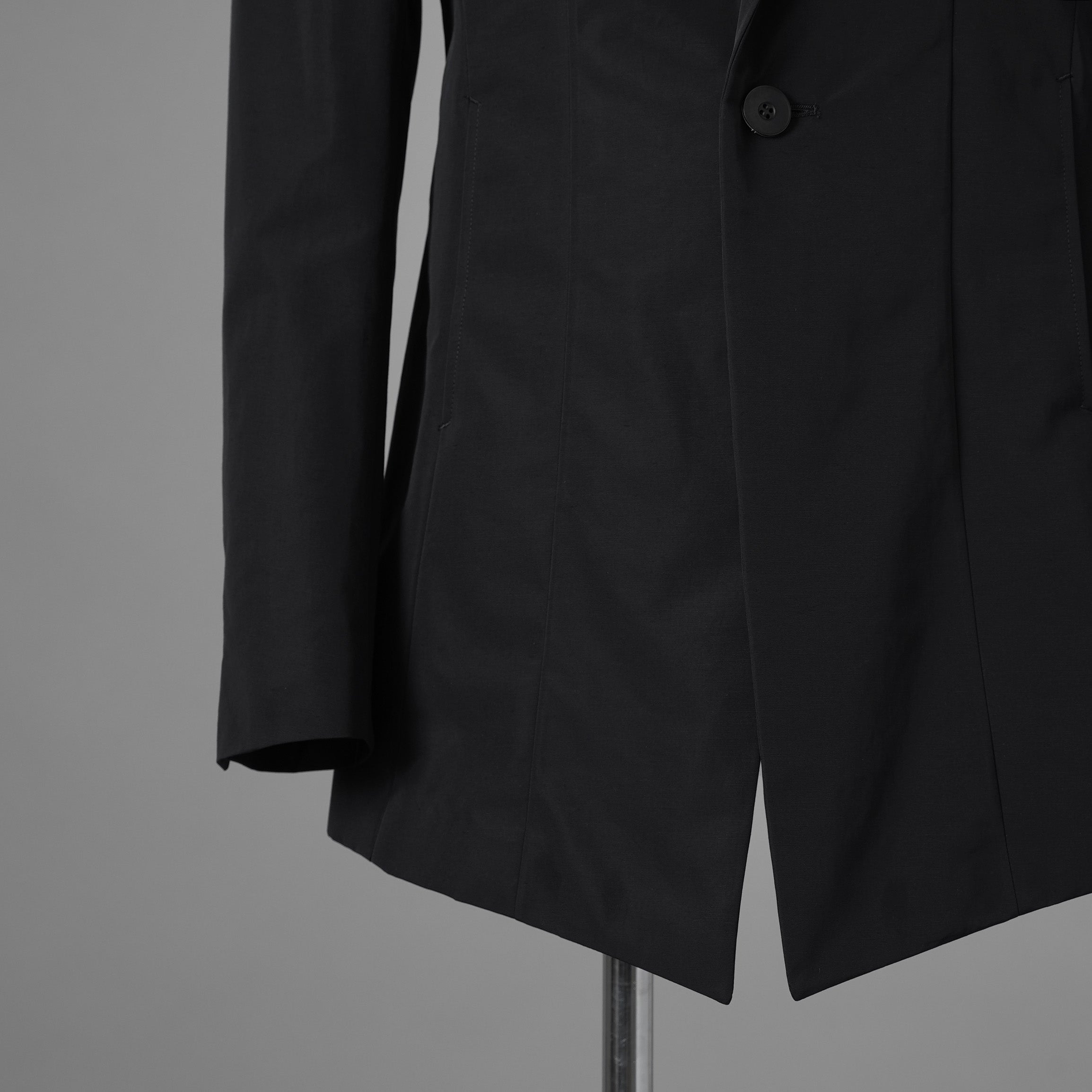 新品 JULIUS ユリウス / 26SS Tailored Jacket NYLON/COTTON GROSGRAIN テーラードジャケット / 937JAM1 / size 2 (BLACK) 123012-alm