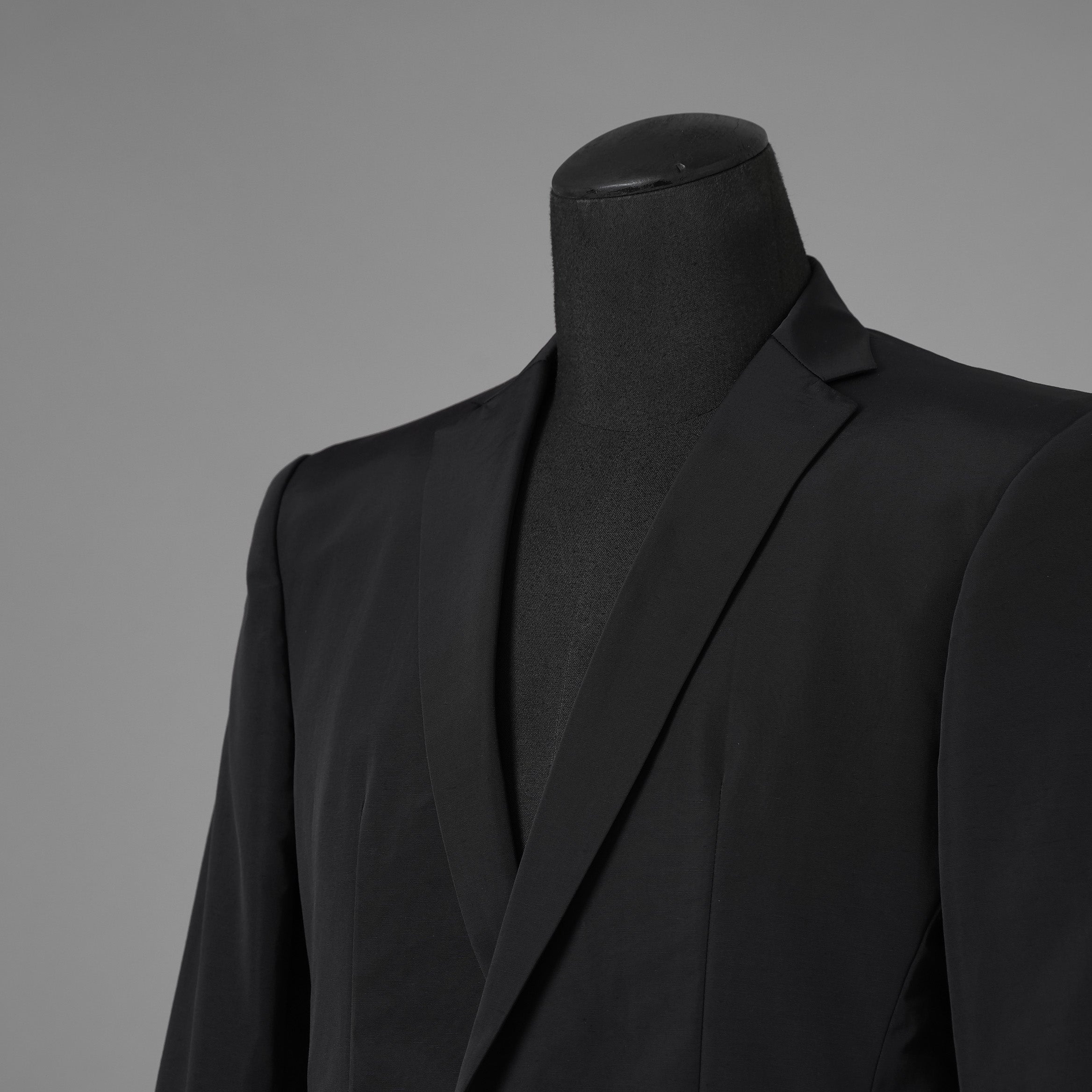 新品 JULIUS ユリウス / 26SS Tailored Jacket NYLON/COTTON GROSGRAIN テーラードジャケット / 937JAM1 / size 2 (BLACK) 123012-alm