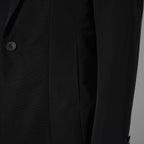 新品 JULIUS ユリウス / 26SS Tailored Jacket NYLON/COTTON GROSGRAIN テーラードジャケット / 937JAM1 / size 2 (BLACK) 123012-alm