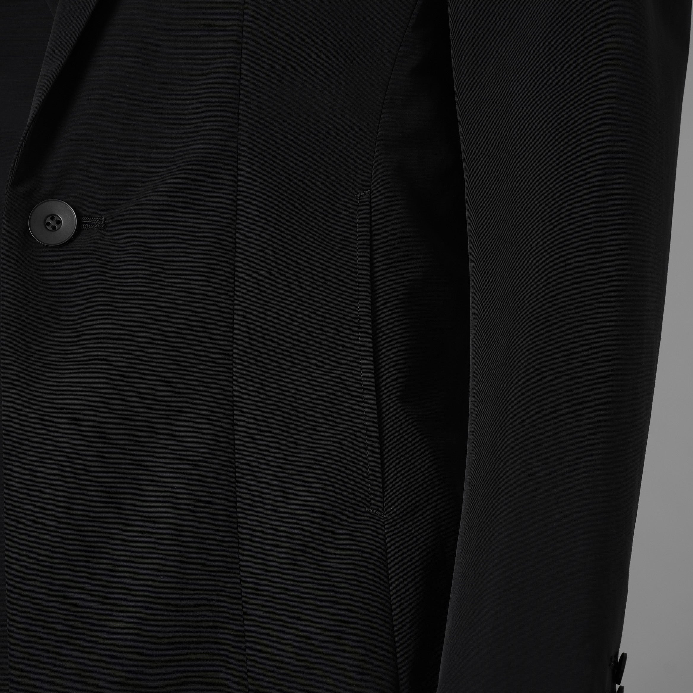 新品 JULIUS ユリウス / 26SS Tailored Jacket NYLON/COTTON GROSGRAIN テーラードジャケット / 937JAM1 / size 2 (BLACK) 123012-alm