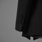 新品 JULIUS ユリウス / 26SS Tailored Jacket NYLON/COTTON GROSGRAIN テーラードジャケット / 937JAM1 / size 2 (BLACK) 123012-alm