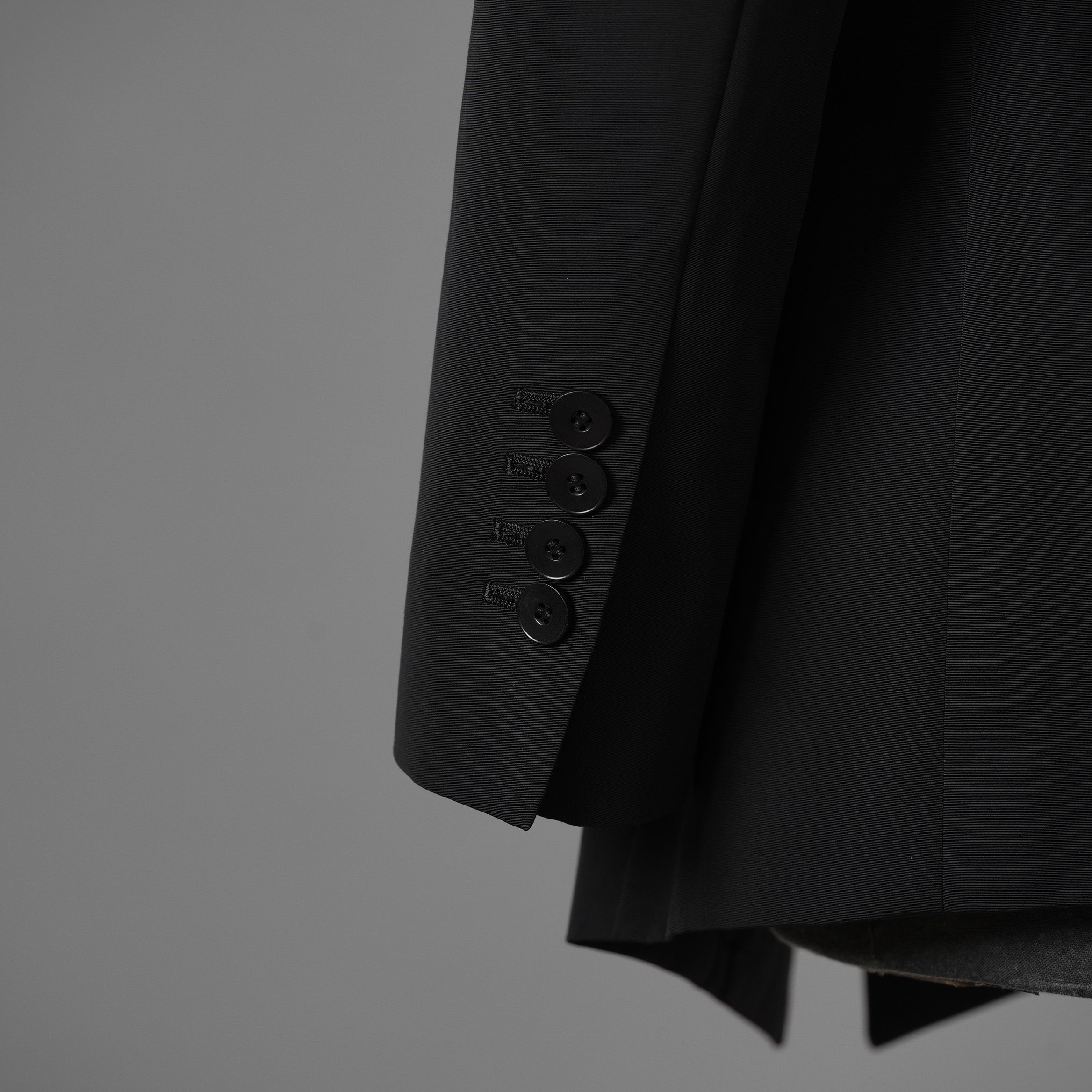 新品 JULIUS ユリウス / 26SS Tailored Jacket NYLON/COTTON GROSGRAIN テーラードジャケット / 937JAM1 / size 2 (BLACK) 123012-alm