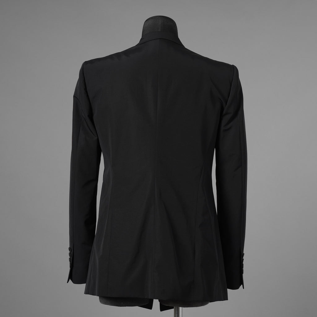新品 JULIUS ユリウス / 26SS Tailored Jacket NYLON/COTTON GROSGRAIN テーラードジャケット / 937JAM1 / size 2 (BLACK) 123012-alm