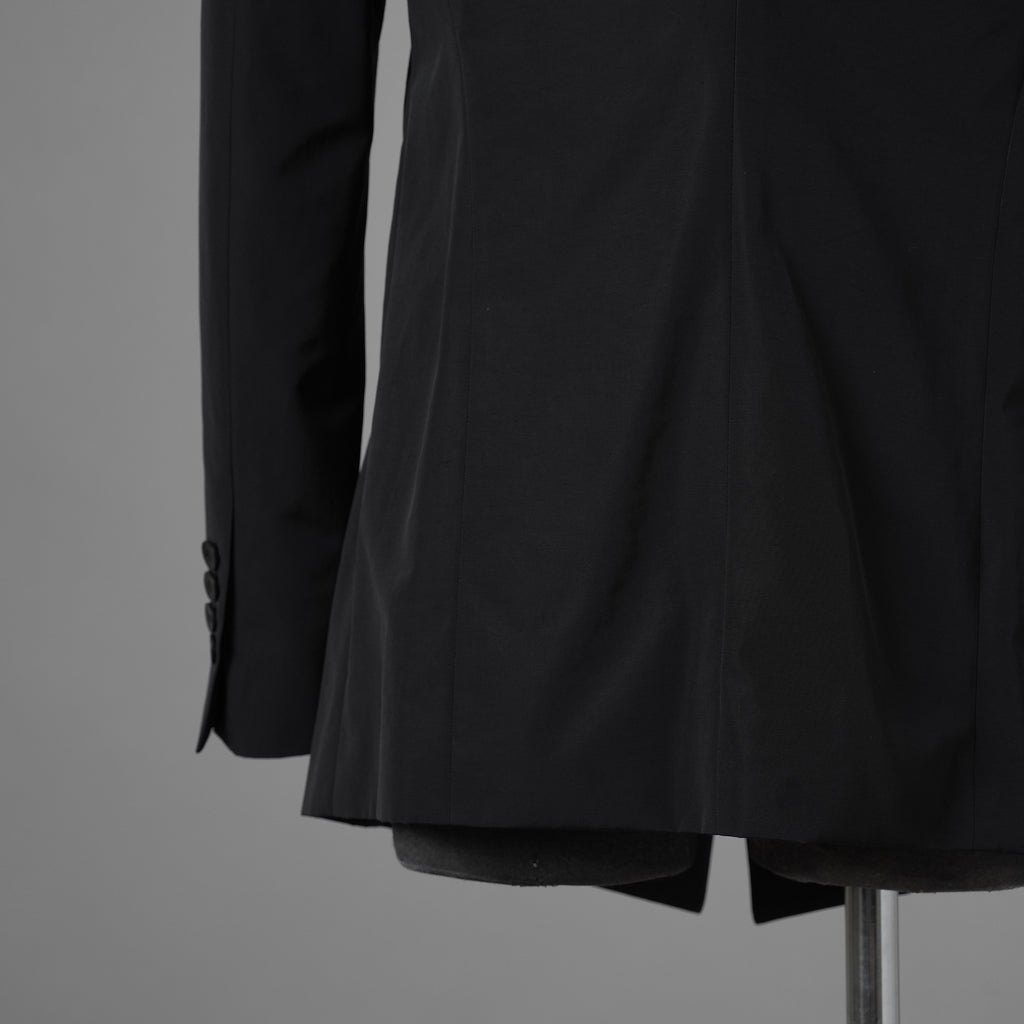 新品 JULIUS ユリウス / 26SS Tailored Jacket NYLON/COTTON GROSGRAIN テーラードジャケット / 937JAM1 / size 2 (BLACK) 123012-alm