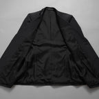 新品 JULIUS ユリウス / 26SS Tailored Jacket NYLON/COTTON GROSGRAIN テーラードジャケット / 937JAM1 / size 2 (BLACK) 123012-alm