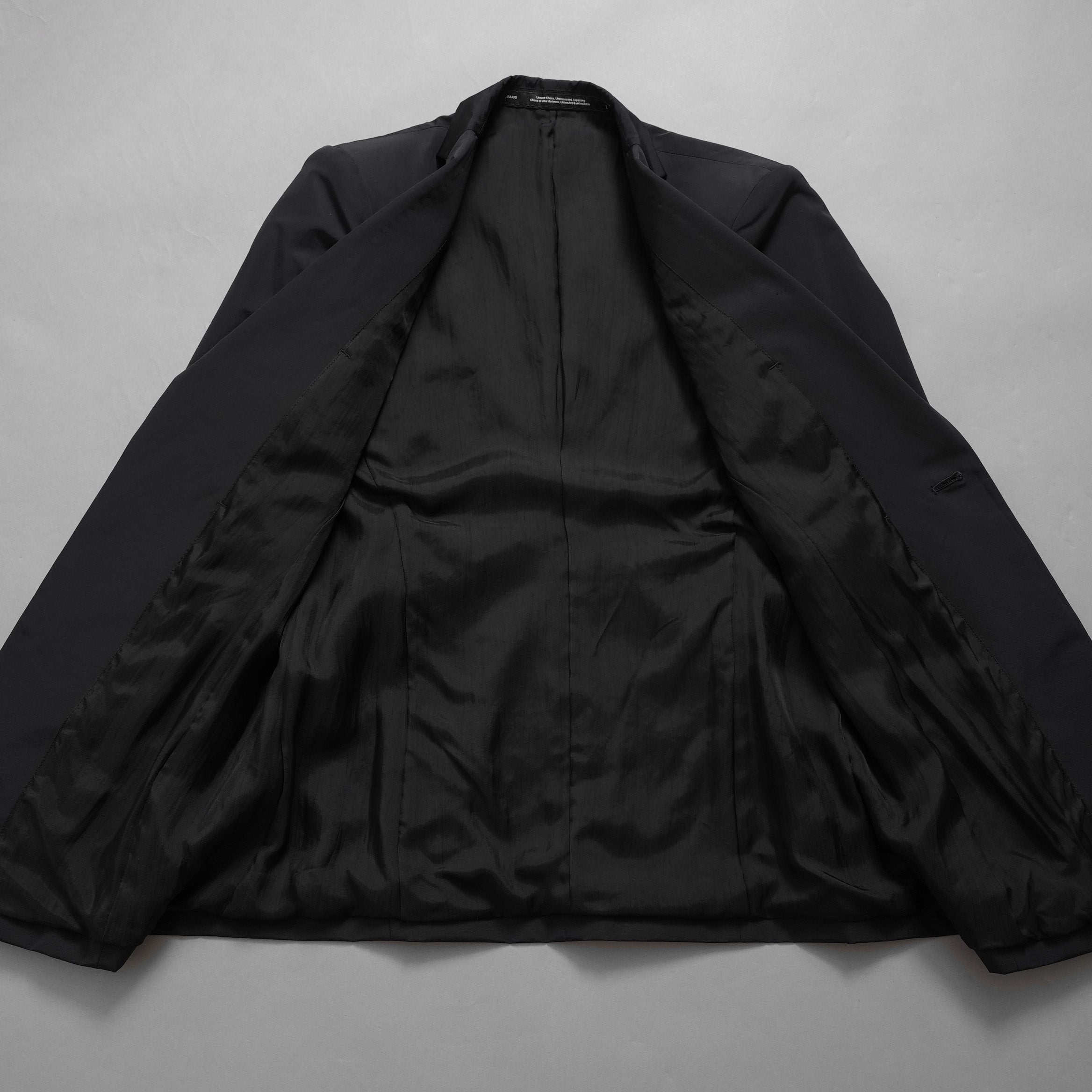 新品 JULIUS ユリウス / 26SS Tailored Jacket NYLON/COTTON GROSGRAIN テーラードジャケット / 937JAM1 / size 2 (BLACK) 123012-alm