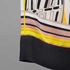 EMILIO PUCCI エミリオプッチ / 美品 22SS Battistero バッティステロ プリント シルクツイル キュロット ワイドパンツ / 街並み / 1ERJ501E721 / size 38 (MULTI  COLOR) レディース