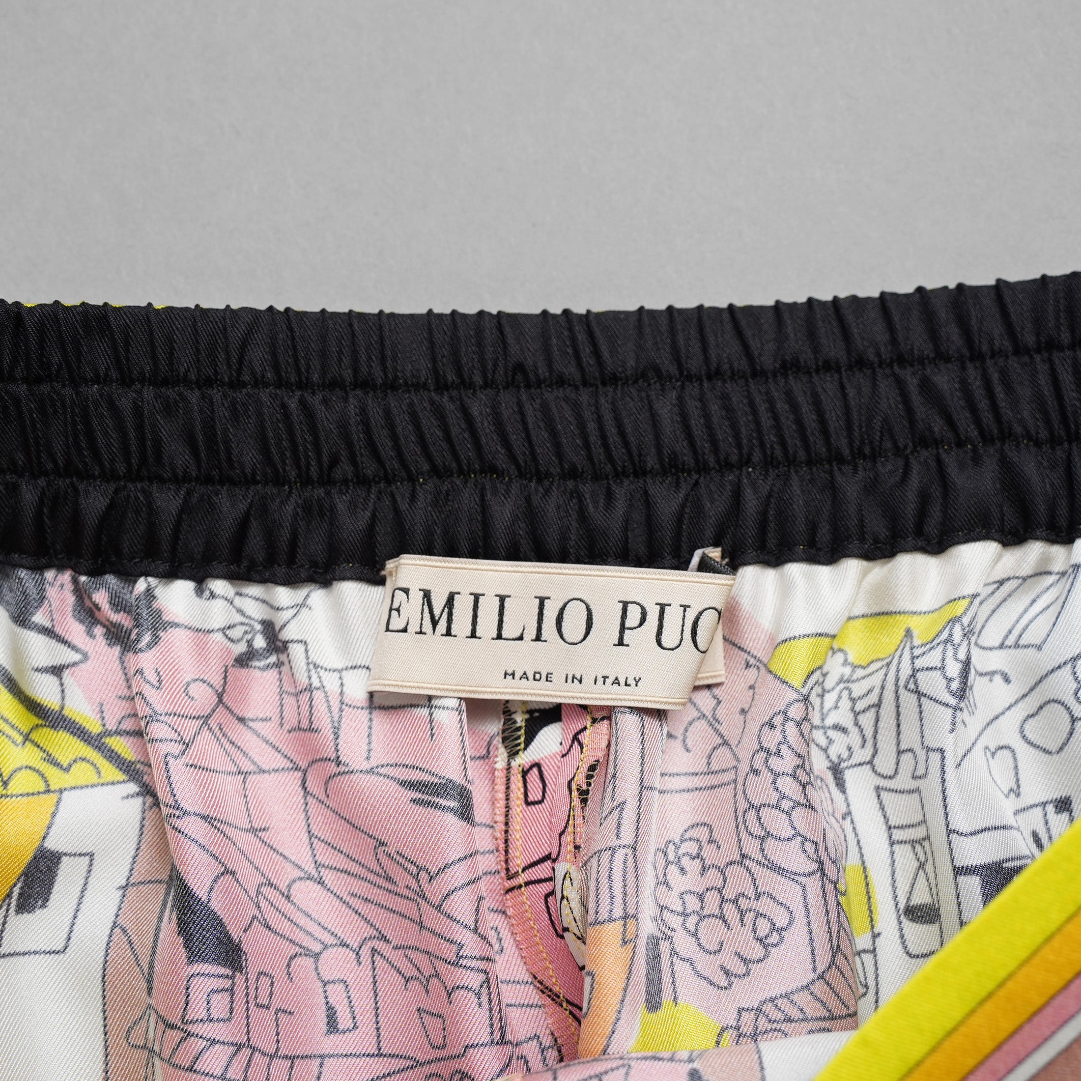EMILIO PUCCI エミリオプッチ / 美品 22SS Battistero バッティステロ プリント シルクツイル キュロット ワイドパンツ / 街並み / 1ERJ501E721 / size 38 (MULTI  COLOR) レディース