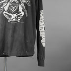 未使用 SAINT Mxxxxxx セント マイケル / 25AW LS TEE / HEAVY WEIGHT / 長袖Tシャツ / SM-HR1-0000-033 / size L (BLACK)