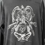 未使用 SAINT Mxxxxxx セント マイケル / 25AW LS TEE / HEAVY WEIGHT / 長袖Tシャツ / SM-HR1-0000-033 / size L (BLACK)