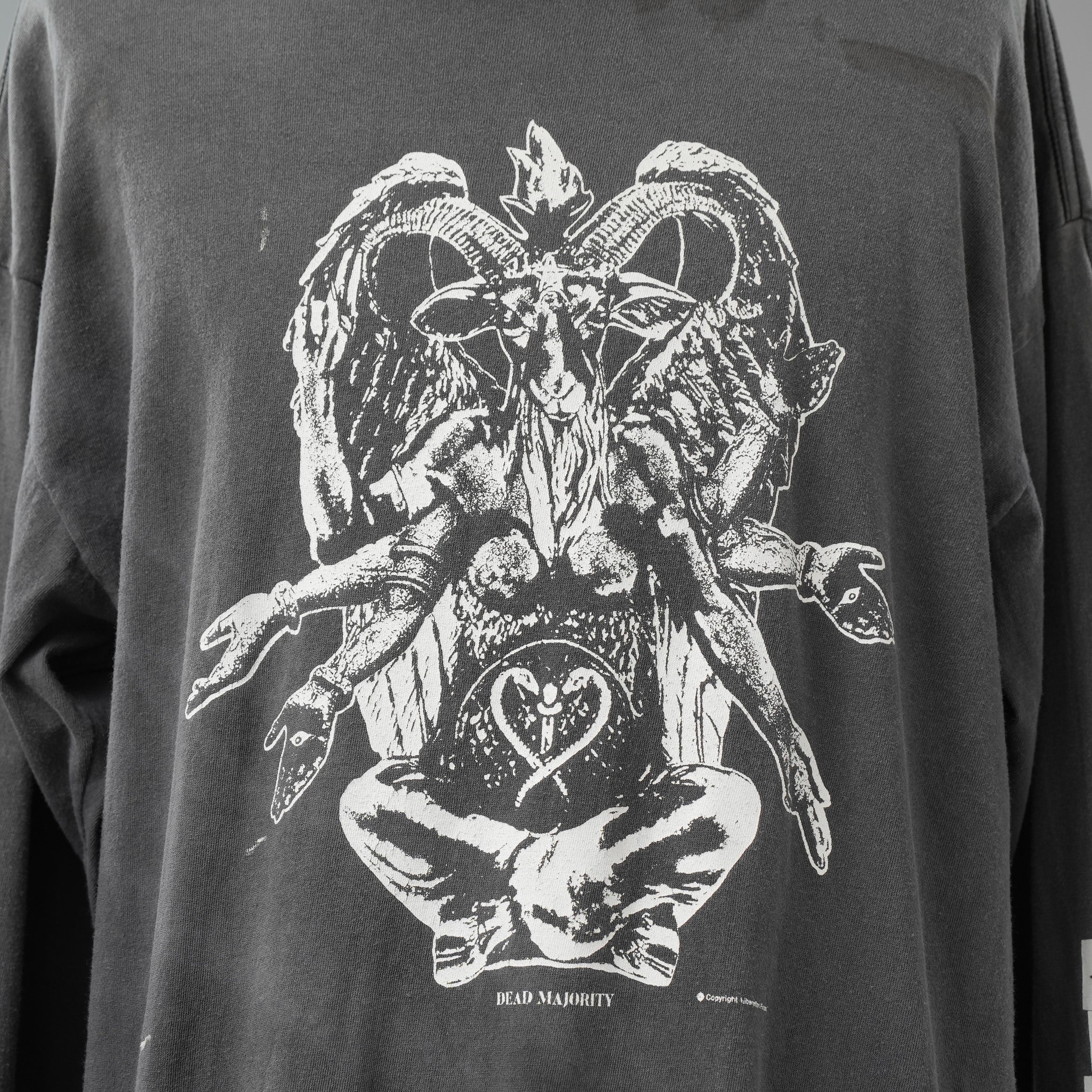 未使用 SAINT Mxxxxxx セント マイケル / 25AW LS TEE / HEAVY WEIGHT / 長袖Tシャツ / SM-HR1-0000-033 / size L (BLACK)