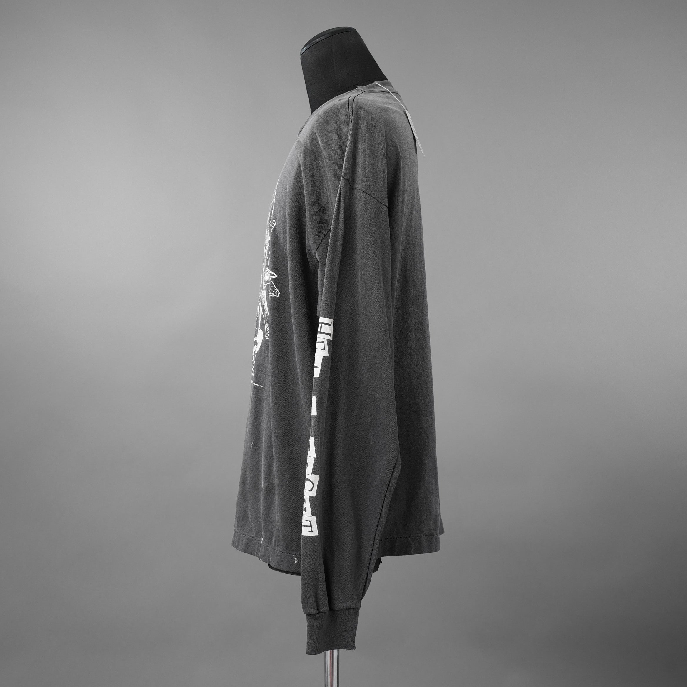 未使用 SAINT Mxxxxxx セント マイケル / 25AW LS TEE / HEAVY WEIGHT / 長袖Tシャツ / SM-HR1-0000-033 / size L (BLACK)