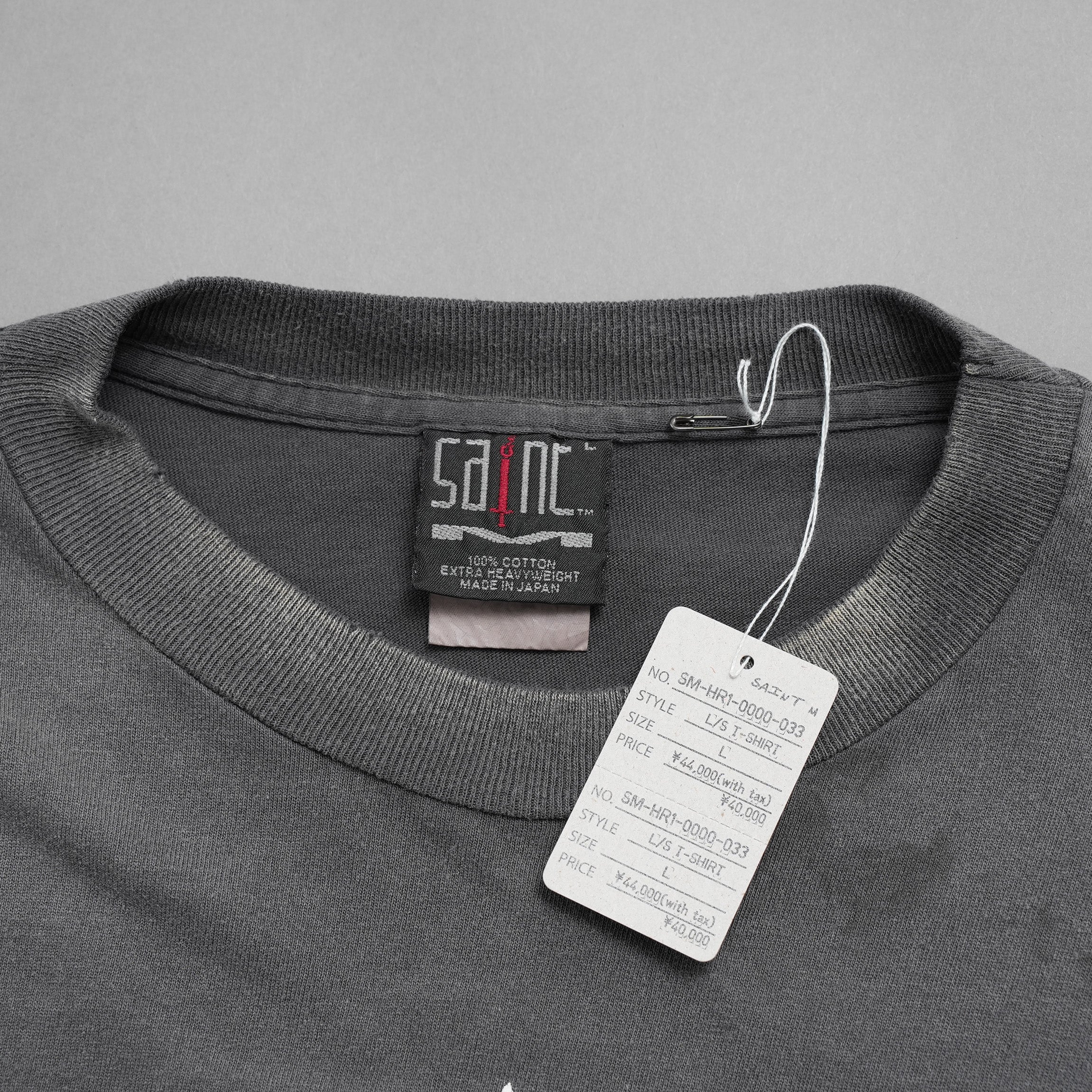 未使用 SAINT Mxxxxxx セント マイケル / 25AW LS TEE / HEAVY WEIGHT / 長袖Tシャツ / SM-HR1-0000-033 / size L (BLACK)