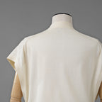 HERMES エルメス / ゴルチエ期 コットンシルク ノースリーブ ロング カーディガン / ニット ワンピース / size 34 (IVORY)レディース