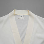 HERMES エルメス / ゴルチエ期 コットンシルク ノースリーブ ロング カーディガン / ニット ワンピース / size 34 (IVORY)レディース
