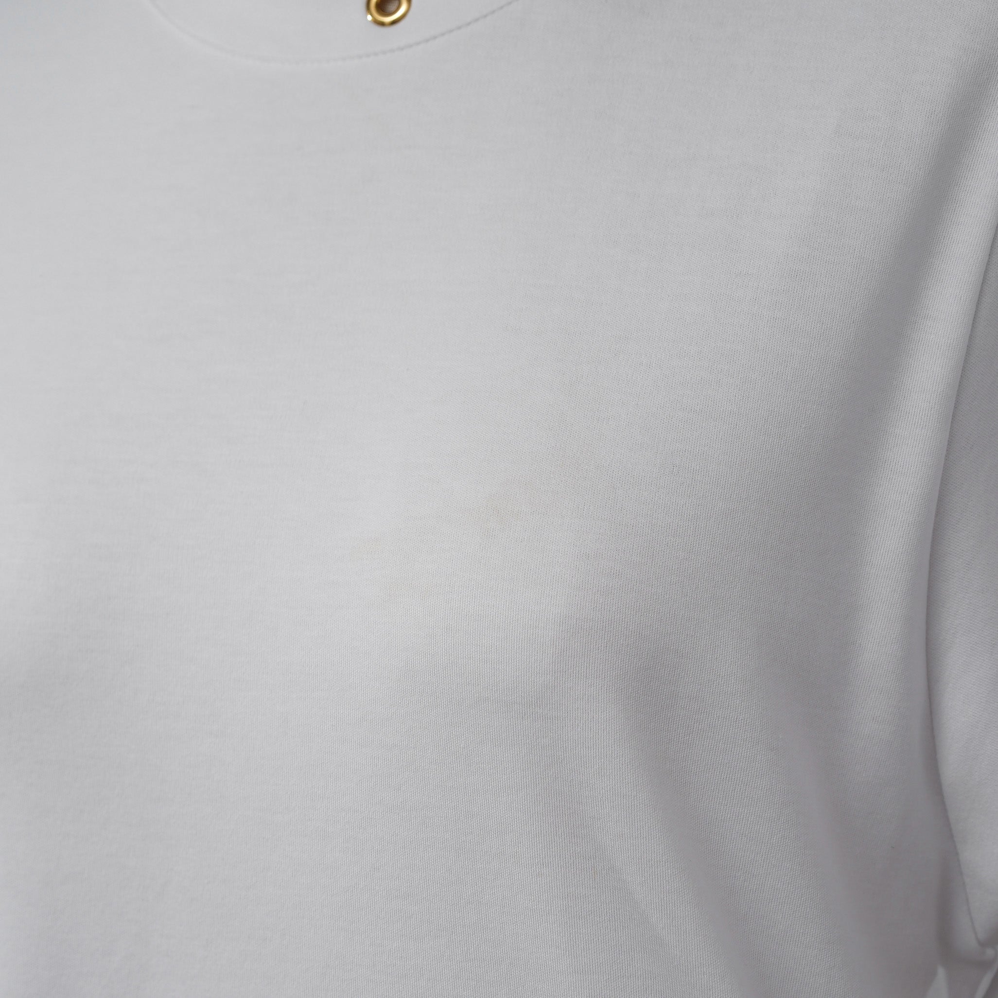 LOUIS VUITTON ルイヴィトン / 25SS モノグラム・フラワー金具 サイドストラップ 半袖Tシャツ / RW191W JG2 FGTS03 / size M （WHITE） レディース