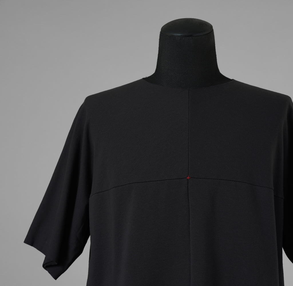 m.a+ エムエークロス / 美品 24SS oversized one piece short sleeve t-shirt 半袖Tシャツ / T211CG-JME / size 44 (BLACK) 352060-uen