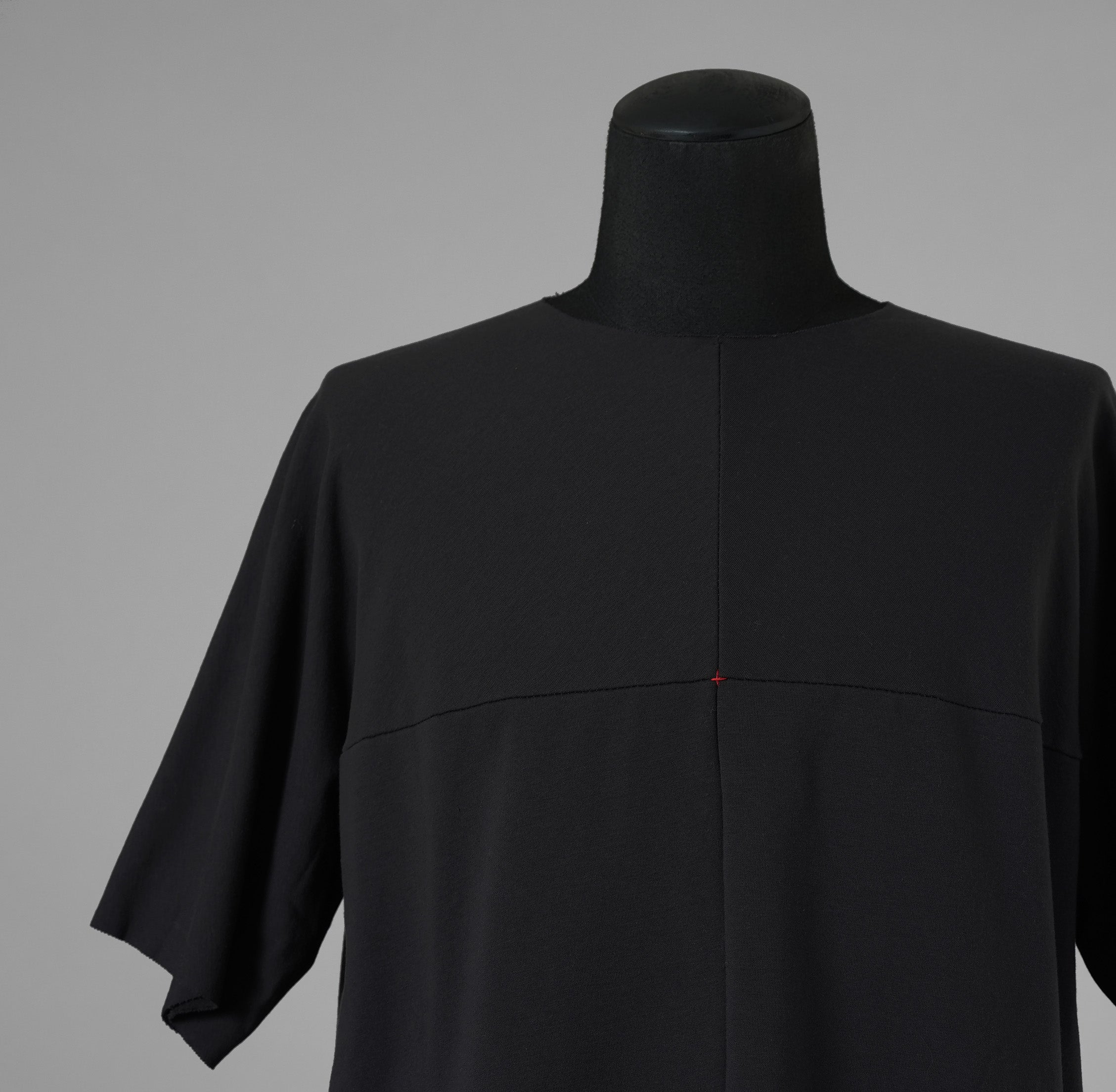 m.a+ エムエークロス / 美品 24SS oversized one piece short sleeve t-shirt 半袖Tシャツ / T211CG-JME / size 44 (BLACK) 352060-uen