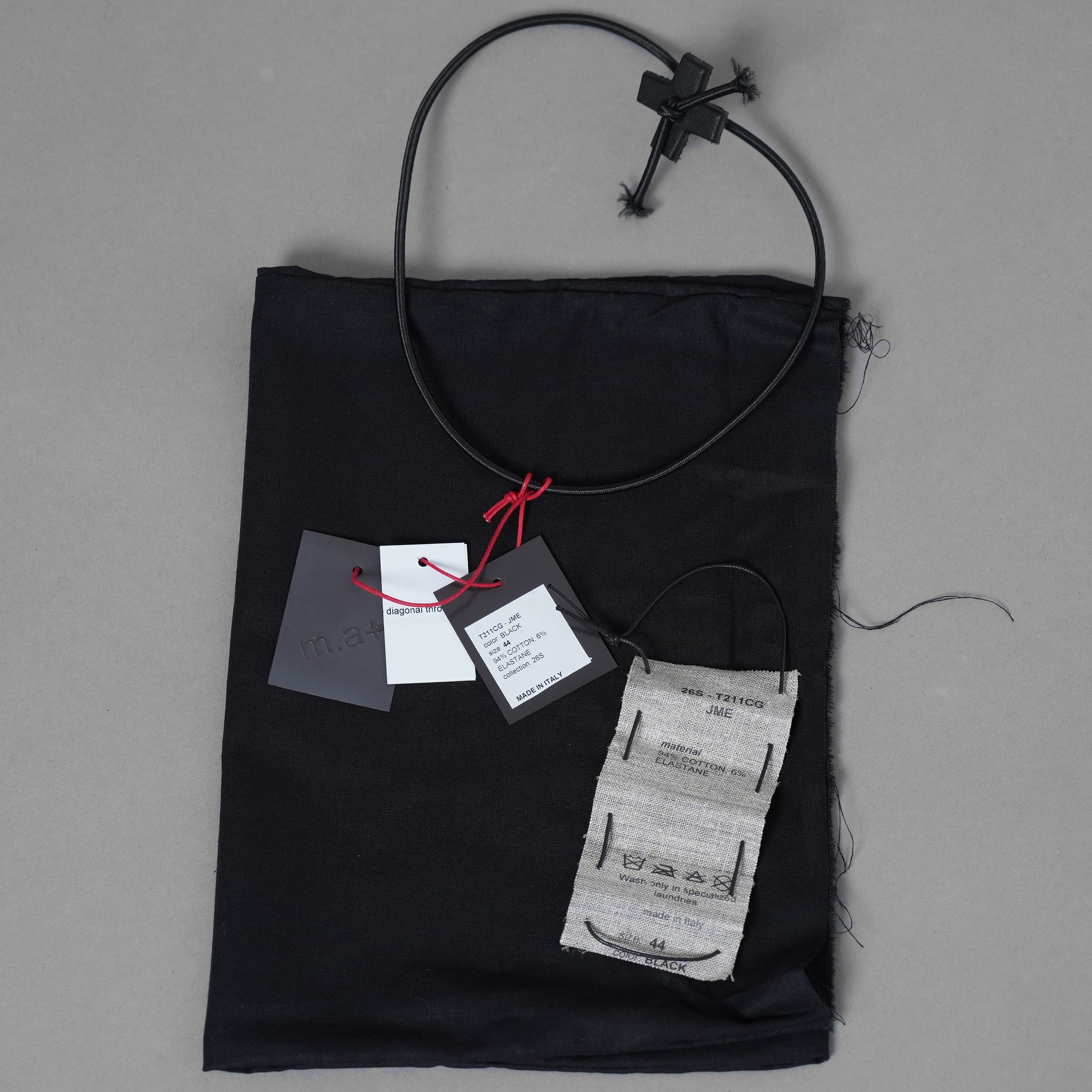 m.a+ エムエークロス / 美品 24SS oversized one piece short sleeve t-shirt 半袖Tシャツ / T211CG-JME / size 44 (BLACK) 352060-uen