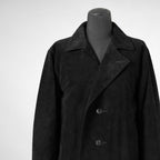 新品 STRUM ストラム / 22AW スエード ホースハイド "ROY" バイカーロングコート アウター / STL066-05 / size M (BLACK) 352061-in-ue
