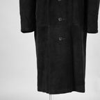 新品 STRUM ストラム / 22AW スエード ホースハイド "ROY" バイカーロングコート アウター / STL066-05 / size M (BLACK) 352061-in-ue